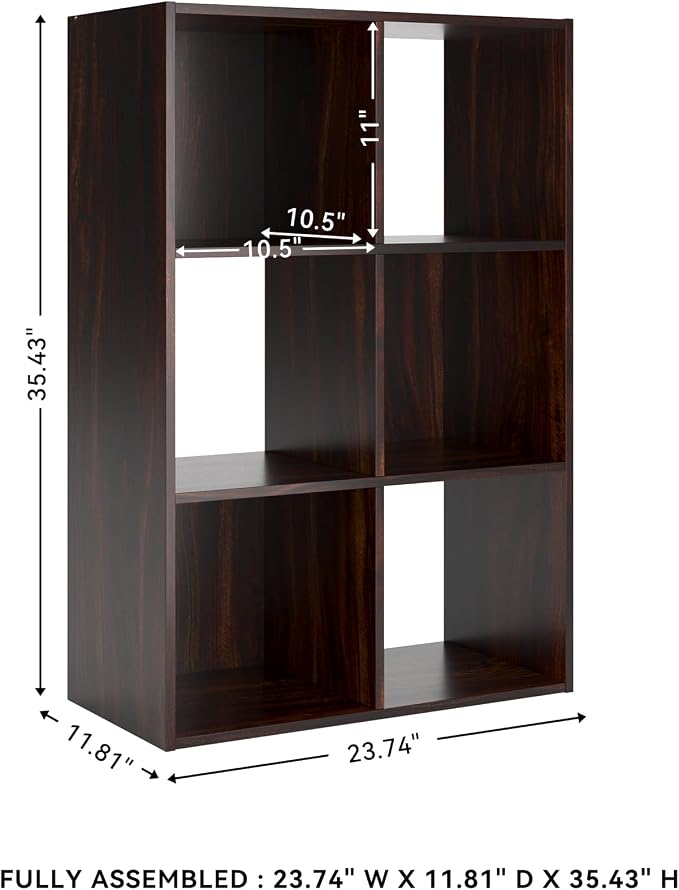 Signature Design by Ashley Glosmount 6 Cube Storage Organizer or Bookcase - Image 3