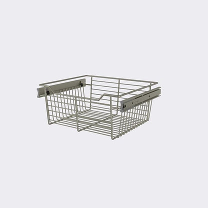 Classic 18" Closet Wire Basket in Satin Metal by CustomClosets