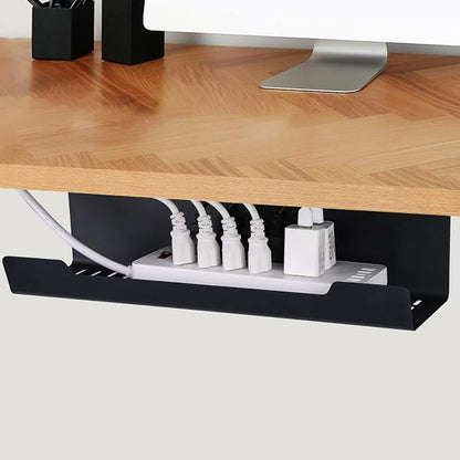 VIDOR Under Desk Cable Management Tray 1-Pack, No Drill Alloy Steel, Wire - Image 3