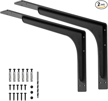 30 INCH x 18 INCH Shelf Brackets, L Shelf Brackets, Vertical Angle, Premium by Firmetal