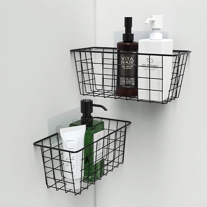 MaraFansie Hanging Kitchen Baskets, 2 Pack Wire Storage Basket Over Cabinet - Image 9