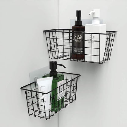 MaraFansie Hanging Kitchen Baskets, 2 Pack Wire Storage Basket Over Cabinet - Image 9