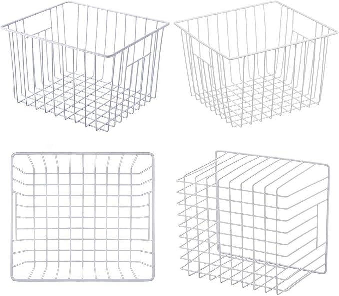 Freezer Wire Baskets, Kitchen Storage Organizer Bins - Image 6