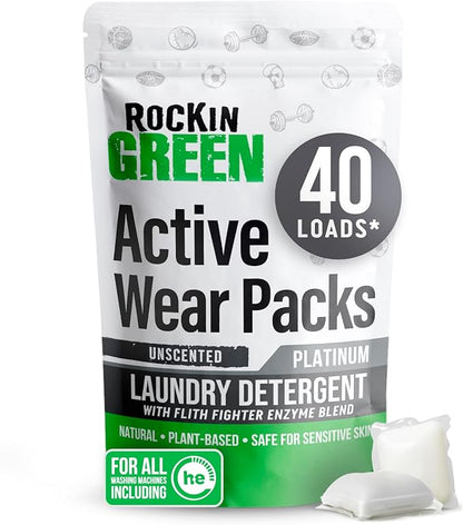 Rockin' Green Laundry Detergent Pods, Plant-based, All Natural, Vegan & by RockinGreen