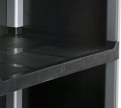 3-Shelf Utility Cart with Swivel Wheels, Enclosed Design with 2 Side Handles - Image 6