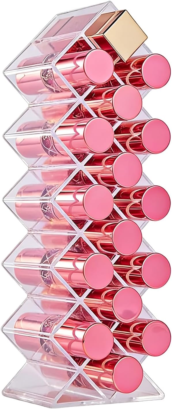 Rollerball Perfume Organizer, 16Slots Roller Bottles Holder, Stackable Makeup by Unknown