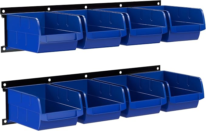 UNITEDPOWER wall mounted garage storage bin, Parts Rack, Plastic Hanging by UNITEDTOOLSUNITEDPOWER
