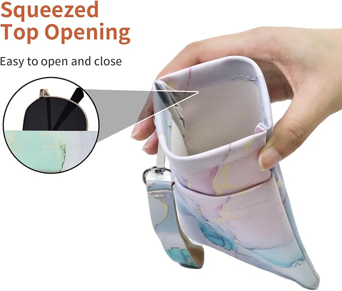 Double Eyeglass Case Soft Dual Glasses Case - Image 4