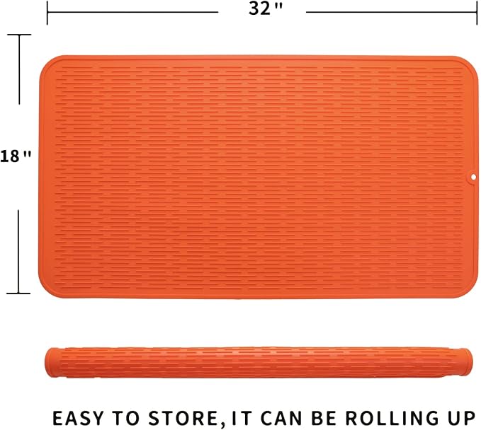 Silicone Dish Drying Mat for Multiple Usage, Easy clean, Eco-friendly, - Image 2