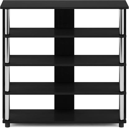 Furinno Turn-N-Tube 5 Tier Wide Shoe Rack, Stainless Steel Tubes - Image 6