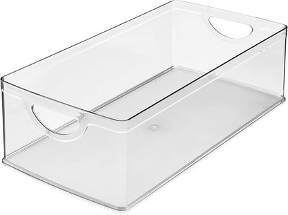 iDesign Stackable Clear Plastic Extra Long Storage Bin, Organizer - Image 9