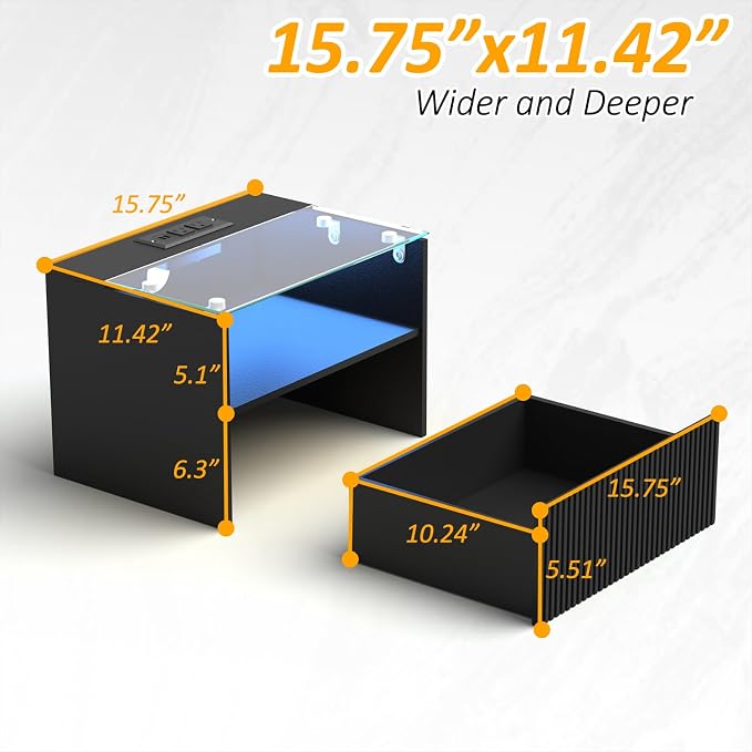 Arbuxzuy Floating Nightstand Set of 2 - Image 2