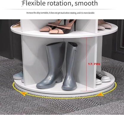 Shoe Organizer 6-Tier Spinning Shoe Rack - Image 3