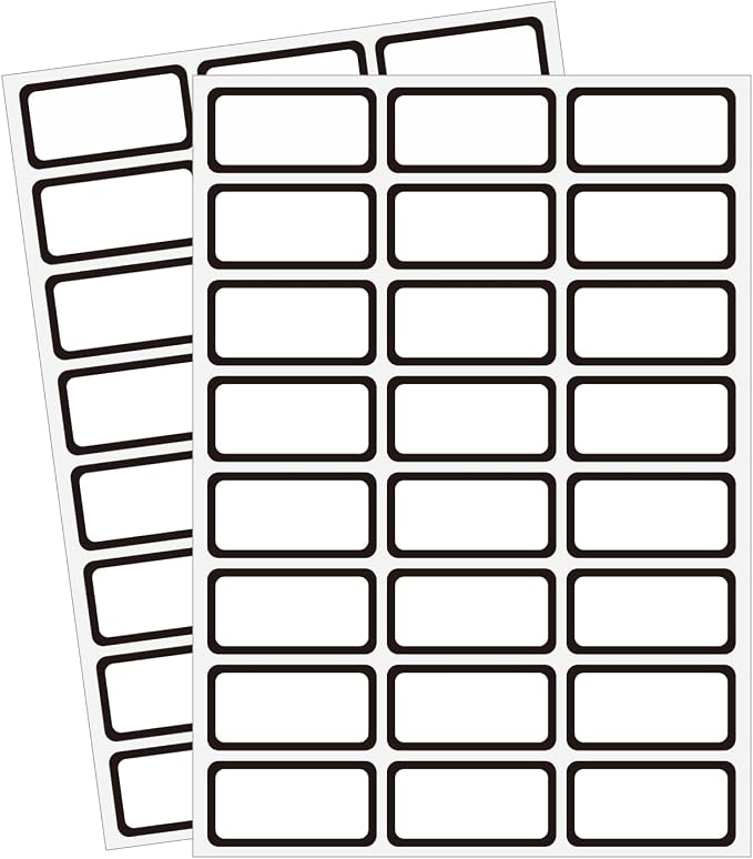 STARLIBOO Removable Labels, Blank Freezer Labels by STARLIBOO