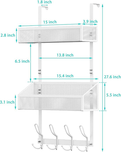 12-Hook Over Door Organizer - Image 5