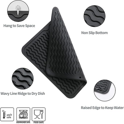 Silicone Dish Drying Mat for Multiple Usage, Easy clean, Eco-friendly, - Image 2