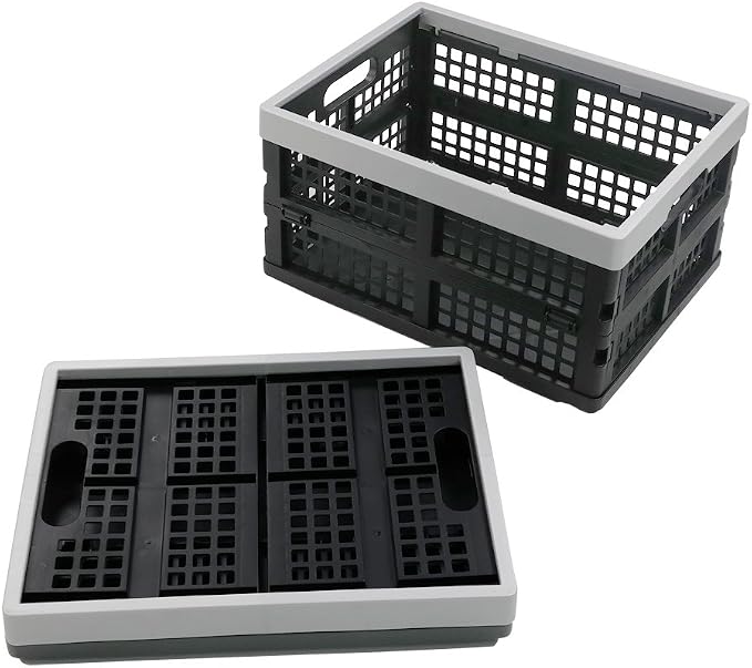 16-Liter Collapsible Storage Crates/Folding Milk Basket by Doryh