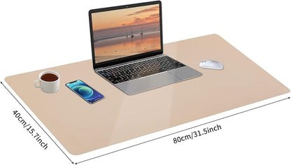 Leather Desk Pad, Mouse Pad, Non-Slip Desk Protector Mat, Leather Desk Blotter - Image 4