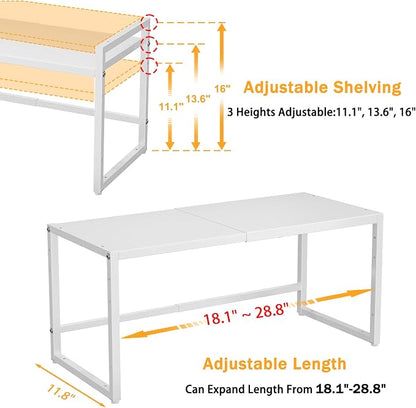 150 LBS Expandable Heavy Duty Storage Shelves, Metal Shelving Unit - Image 2