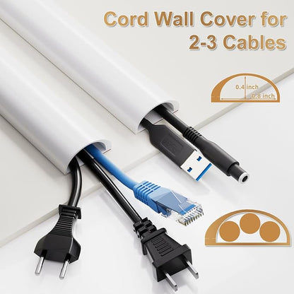 39" Side Open Cord Hider for Wall Mounted Tv, Extension Cable Cover to Hide - Image 2