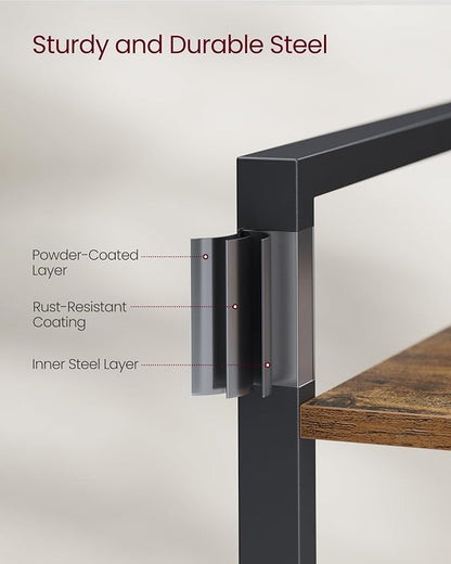 VASAGLE 4-Tier Bookshelf, Bookcase - Image 6