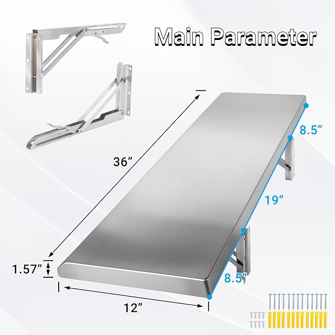 Concession Shelf Drop Down 36" x 12" - Image 3