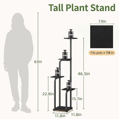LASZOLA 5 Tiered Plant Stand Tall - Image 2