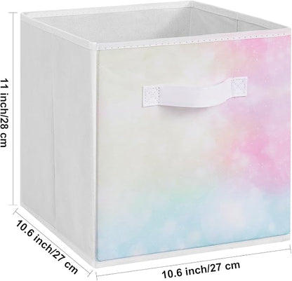 Stero Fabric Storage Cubes, 6 Pack Foldable Storage Bins - Image 2
