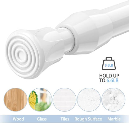AIZESI Spring Tension Curtain Rods Short Tension Rod | Adjustable, No Drilling - Image 5