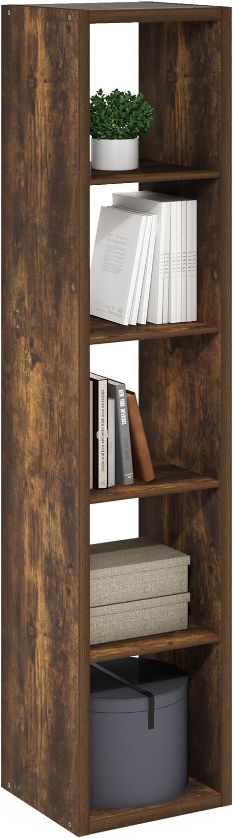 5-Cube Tall Cubicle Bookshelf, Cube Bookcase - Image 5