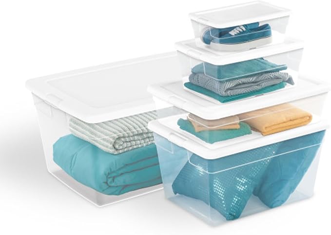Sterilite 40 Pack Storage Box, 28 Quart Stackable Tote - Image 9