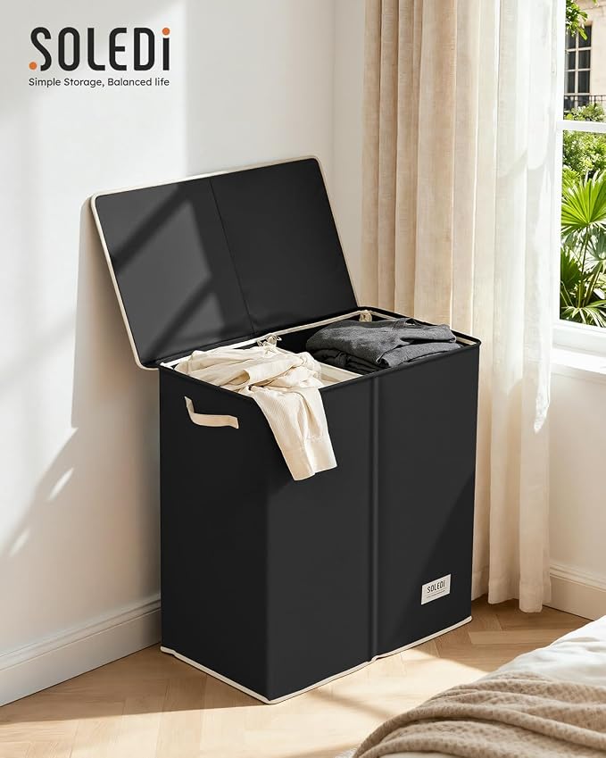 SOLEDI Large Double Laundry Hamper - Image 7