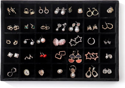 Large Jewelry Organizer for Drawer Insert Velvet Stackable Jewelry Trays for by Unknown