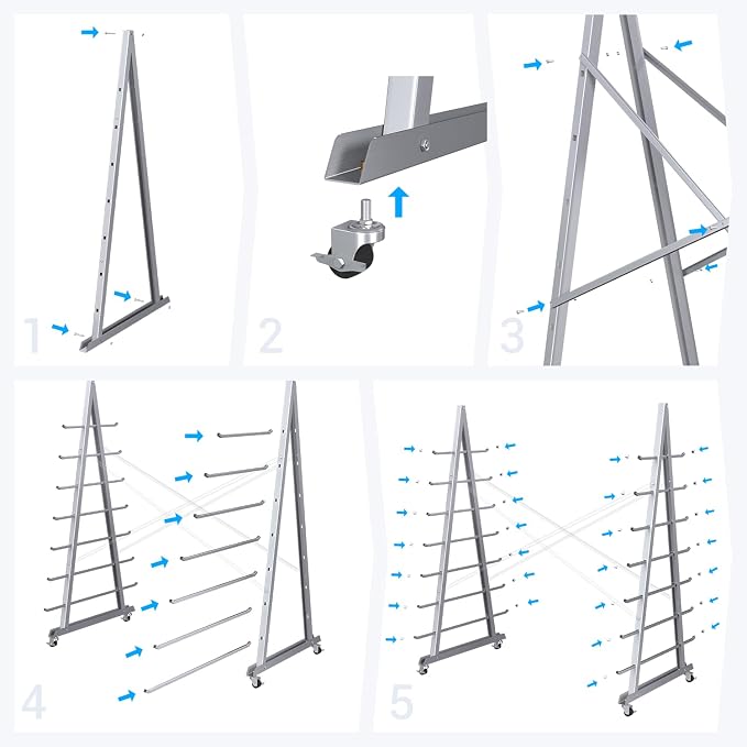 Floor Standing Lumber Horizontal Storage Rack - Image 5