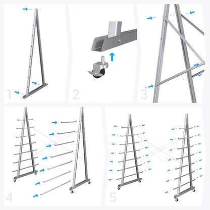 Floor Standing Lumber Horizontal Storage Rack - Image 5