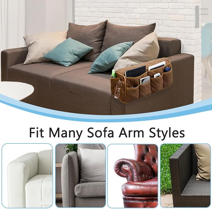 Remote Control Holder for Armchair, Armchair Caddy TV Remote Holder for Recline - Image 7