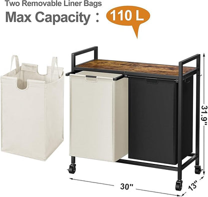 WOWLIVE Double Laundry Hamper - Image 4