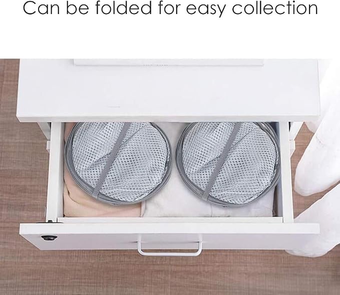 Larpur Pack of 3 Pop up Laundry Hampers, Collapsible Laundry Baskets, Portable - Image 6