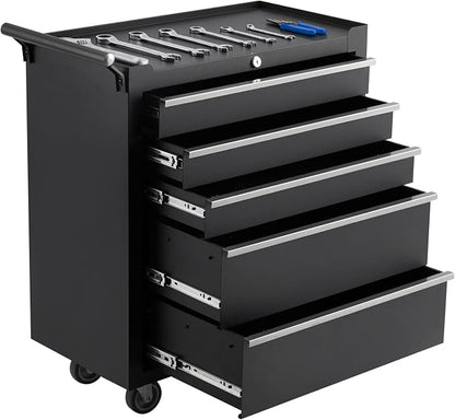 5-Drawer Rolling Tool Chest Organizer - Image 4