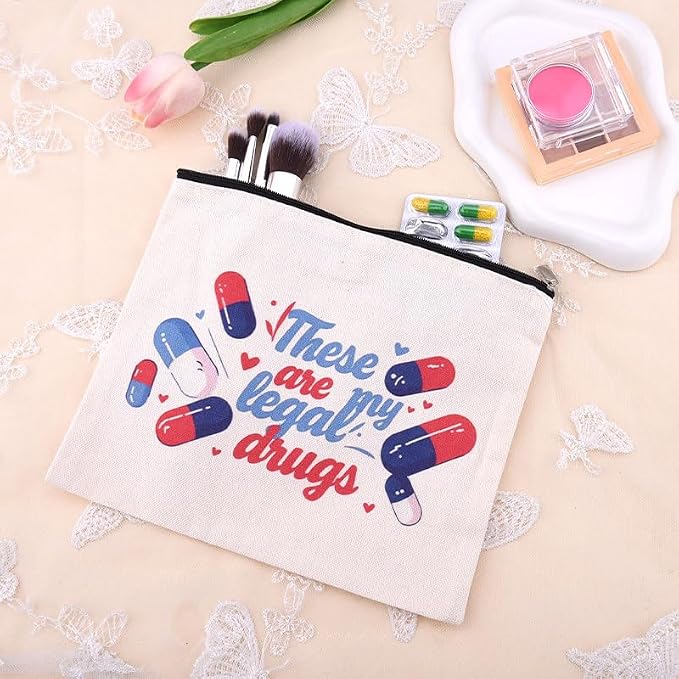 Medicine Bag for Purse Travel Makeup Bag for Women Patient Nurse Birthday - Image 7