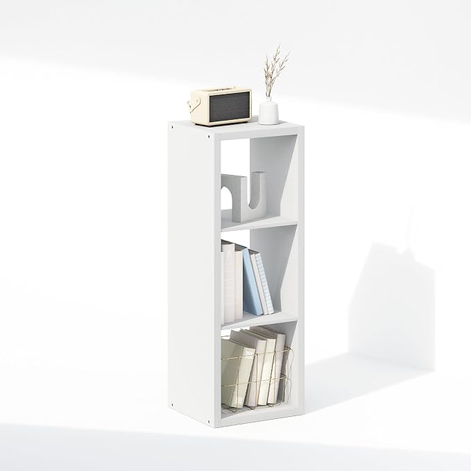 Furinno Cubic Extra Thick 3-Cube Closet Organizers and Storage, Open Shelf - Image 5