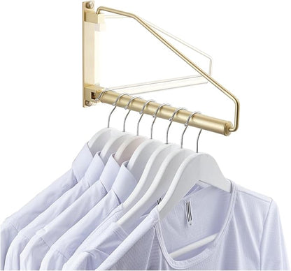 NEWRAIN Folding Wall Mounted Clothes Hanger Rack Clothes Hook Solid Brass - Image 7