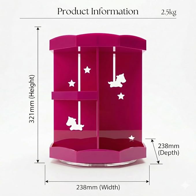 2-Tier Large-Capacity Storage for perfumes, Lipsticks&compacts.Smooth Silent - Image 6