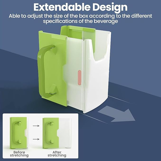 Milk Carton Holder with Handle 8x5cm Reusable Juice Box Holder No Squeeze - Image 3