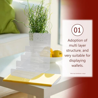 Cabilock Acrylic Wallet Display Stand Multi-Layer Tabletop Storage Rack - Image 6