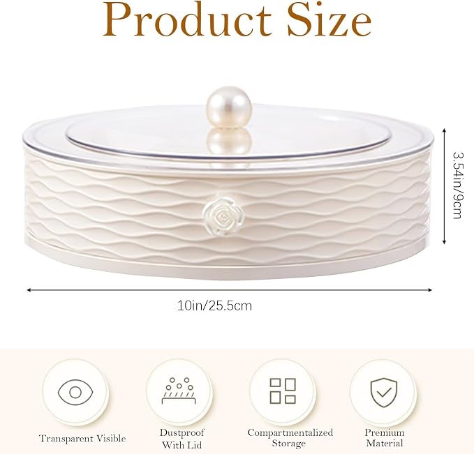 Modern Luxury Snack Box with Lid – Elegant Dry Fruit, Nut & Candy Organizer Tray - Image 2