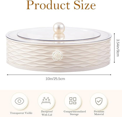 Modern Luxury Snack Box with Lid – Elegant Dry Fruit, Nut & Candy Organizer Tray - Image 2