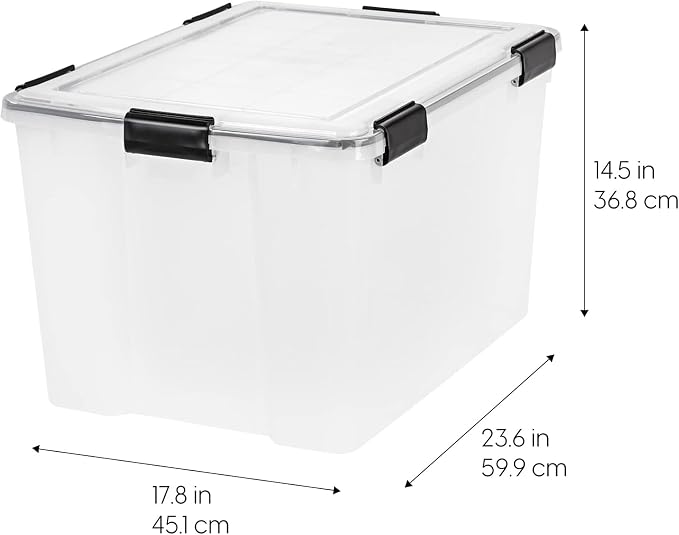 IRIS USA WeatherPro 74 Qt Storage Bins - Image 5
