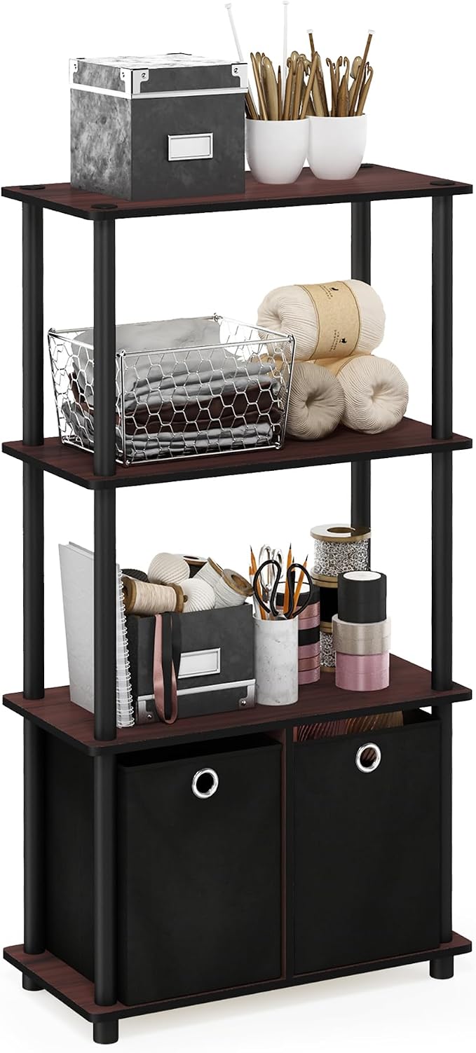 Furinno GO GREEN Storage Shelf Set of 2, 4-Tier Storage Rack - Image 4