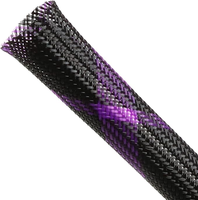 Expandable Braided Sleeving, PET Automotive Wire Loom, Flexible Cable Management by ConveniencetoYourLife
